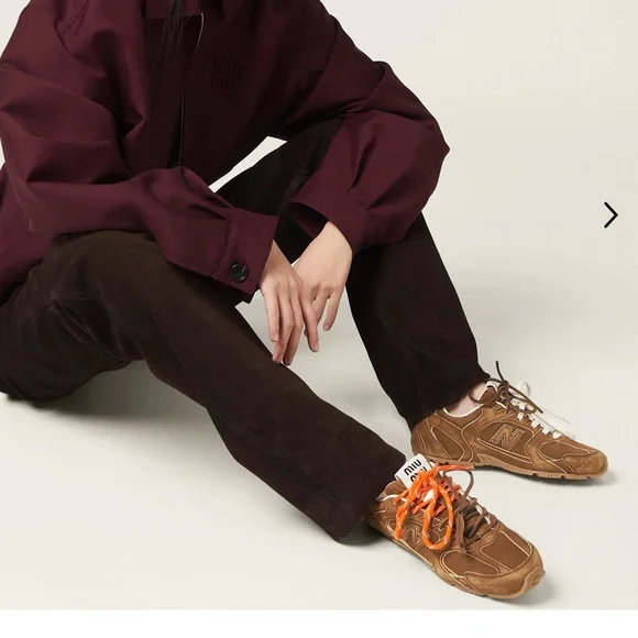 BRAND NEW AUTHENTIC New Balance X Miu Miu 530 SL suede sneakers SIZE EU 37 - Picture 3 of 10